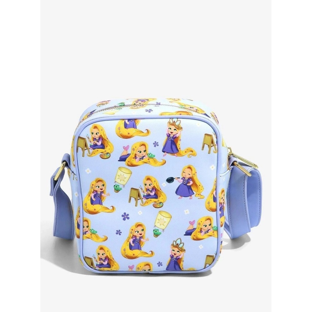 Loungefly Disney Tangled Rapunzel Crossbody Bag Purple - Picture 2 of 3